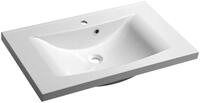 Sapho LUCIOLA Gussmarmor-Waschtisch 80x48cm, wei&szlig;
