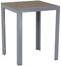 Gardissimo Aluminium Gartentisch Alma 60x60 Silber mit Nonwood Tischplatte,...