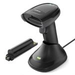 Inateck Barcode Scanner Kabellos 2D PDF417, QR Code Scanner mit 2 x 2000mAh