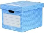 Bankers Box Style Series Aufbewahrungsbox aus 100% recyceltem Karton, 4-er Pack,
