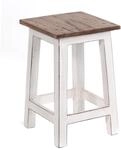 DESIGN DELIGHTS RUSTIKALER Holz SITZHOCKER Madero | 48x30x30 cm (HxBxT),