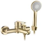 Rea - Badewannenarmatur Ontario Js-11803Bg, Geb&uuml;rstetes Gold, 17,5X15X23,5Cm