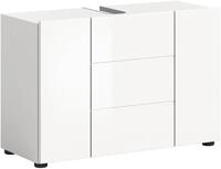 xonox.home - Waschbeckenunterschrank Vira 82x56x34 cm in wei&szlig; Hochglanz