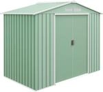 Outsunny Ger&auml;tehaus 2,5 m&sup2;, Gartenhaus mit Satteldach, Schiebet&uuml;r,...