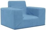 vidaXL Kindersofa Blau Weich Pl&uuml;sch, Minisofa, Minicouch, Kindercouch,...