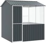 vidaXL Vogelk&auml;fig Anthrazit 215 x 209 x 230 cm Verzinkter Stahl, Garten und