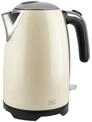 KHG Retro Wasserkocher WK-1714 CE Edelstahl creme beige 1,7 Liter, auswaschbarer