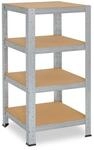 shelfplaza Home 115x60x60 cm Schwerlastregal in verzinkt mit 4 B&ouml;den und 175 kg