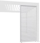 Weide Horizontale Lamellenwand Paneel Zubeh&ouml;r f&uuml;r Weide Pergola | Aluminium 