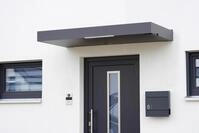 Gutta Rechteckvordach BS Plus 200 mit Wasserspeier rechts - Anthrazit mit...