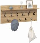 vidaXL Wandmontierter nachttisch Wandhalterung Artisan-Eiche