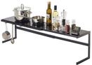 YAMAZAKI 4481 Tower Extendable Kitchen Rack, Black, Steel, 5492 x 22.5 x 25 cm