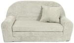 FORTISLINE Kindersofa ausklappbar 78x45x40 cm - Kindercouch aus Cord mit...