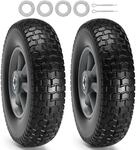 VEVOR Voll-PU-R&auml;der mit RunFlat-Reifen, 10 Zoll, 2er-Pack, 180 lbs dynamische