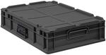 PROREGAL Eurobox NextGen Portable | HxBxT 13,5x40x60cm | 23 Liter | Schwarz 