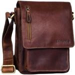STILORD Herren-Umh&auml;ngetasche braun - Kleine Vintage Schultertasche - 8,4 Zoll