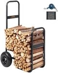 VEVOR Kaminholzwagen 67x52x110cm Brennholzwagen Pulverbeschichteter Stahl