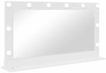 vidaXL Waschtischspiegel Rechtwinklig Wei&szlig; 100 x 55 x 18 cm, Eleganter...