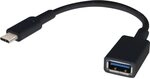 Renkforce USB-Kabel USB 3.2 Gen1 USB-C&reg; Stecker, USB-A Buchse 0.15 m Schwarz...