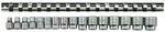 Teng M3816 Schraubendrehereinsatz-Set mit Klemmplatte, metrisch, 3/8 Zoll (95 mm),