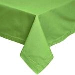 Homescapes Limettengr&uuml;ne Tischdecke mit Hohlsaum aus 100% Baumwolle 178x300...