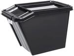 Plast Team ProBox Recycle Aufbewahrungsbox mit Deckel/Kisten mit Deckel QR-Code