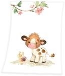 Herding S&uuml;&szlig;es K&auml;lbchen Soft-Peachdecke, 75 x 100 cm, 100% Polyester, Mehrfarbig