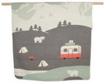 David Fussenegger Juwel Kinderdecke Camping grau, 200x140 cm