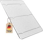 INTIRILIFE Abk&uuml;hlgitter Backrost aus Edelstahl in Silber mit 42 x 29.5 cm...