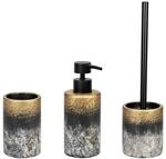 WENKO Bad-Accessoire Set Mod. Lacona, 3-teilig, Bad Rundum-Set aus 100 ml