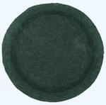 Homescapes Runde Badematte waldgr&uuml;n, Premium Badvorleger 80 cm, Badteppich...