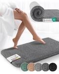 Beautissu Badematte rutschfest 120x70 cm &ndash; Duschvorleger Hochflor Badteppich