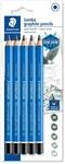 STAEDTLER Mars Lumograph 100J Bleistift-Set mit 5 Jumbo-Zeichenbleistiften &ndash;
