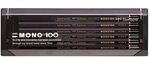 Tombow Bleistift MONO 100 2B, 12er-Set, hochwertige Graphitmine mit hoher Dichte,