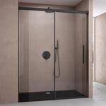 doporro Duscht&uuml;r Nischent&uuml;r dusche Duschabtrennung Duschkabine 140x195cm...
