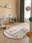 benuta lytte Kinderteppich Juno - Kunstfaser - Rund - Pflegeleicht f&uuml;r...