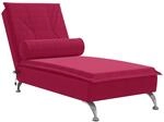 vidaXL Massage Chaiselongue mit Nackenrolle, Liegesessel mit Sperrholzlatten
