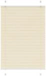 vidaXL Plissee Creme 100x150 cm Stoffbreite 99,4 cm Polyester, Faltrollo,...