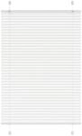 vidaXL Plissee Wei&szlig; 100x100 cm Stoffbreite 99,4 cm Polyester, Faltrollo,...