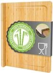 DuneDesign Schneidebrett mit Kante - 44x34x2 Fleischbrett mit Saftrille Gro&szlig; -