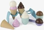 Dantoy Eis Spielzeug Set 14-teilig &ndash; Softeis, Kugeln & Waffeln | Rollenspiel
