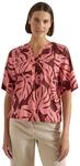 Cecil Kurzarm Bluse mit Split Neck