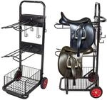 DEMA Sattelwagen Ascot - Sattelcaddy, Sattelhalter, Pferdesattelwagen - F&uuml;r 2