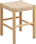 AC Design Furniture Sofie Hocker, Off White Papiergeflecht, Gestell NC lackiert