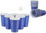 100 x Beer Pong Becher, stabiler Plastikbecher, Partybecher 16 oz, Trinkbecher