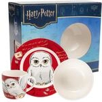 United Labels Harry Potter 3-teiliges Geschirrset, Rot, Fr&uuml;hst&uuml;cksset aus...