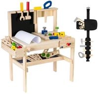 mamabrum Werkbank Kinder aus Holz mit Zubeh&ouml;r &ndash; Lernspielzeug ab 3 Jahre &ndash;