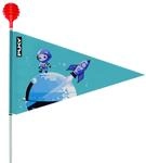 PUKY SW3 Sicherheitswimpel f&uuml;r Kinderfahrr&auml;der | Faltbare Fahrradflagge mit...