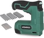 VONROC Akku Tacker & Nagelpistole - 2in1 Tacker f&uuml;r Holz, 4V Akku Nagler -...