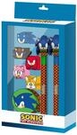 Karactermania Sonic The Hedgehog Greenhill Sonic-Set mit Radierbarer Gelstift +